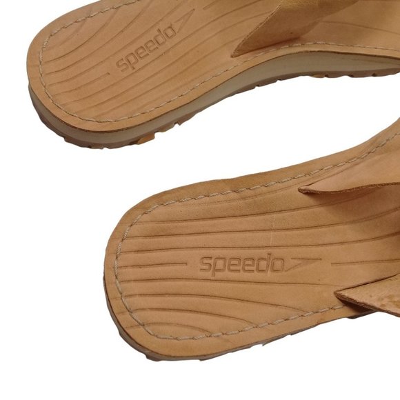 Speedo Women's Downshift Waterproof Thong Leather Flip Flop Sandals Size 9 - Picture 8 of 11